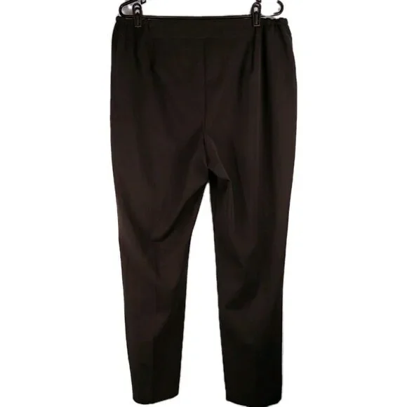 TALBOTS NWT Heritage Womens Slacks Chocolate Brown Side Zip Sz 16 Career Preppy - Picture 2 of 8